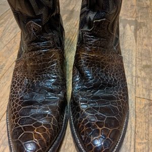 Justin Mens Vintage cowboy boots 8 1/2